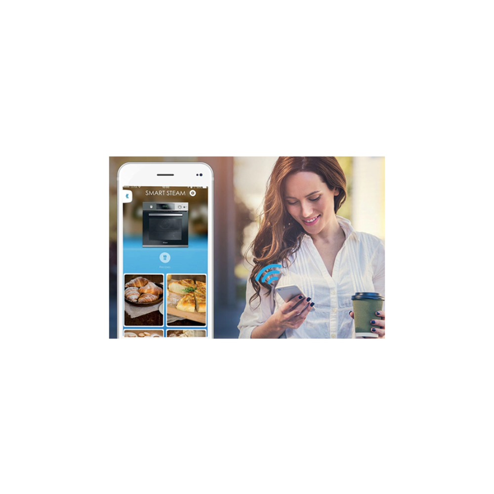 Horno Electrico CANDY FCPKS826XL-E Empotrable 70 Lts 60 Cm Limpieza pirolitica y Aquactiva Conveccion Vapor