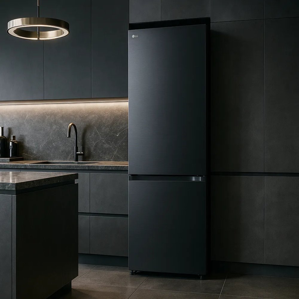 Heladera Combi LG Vb33BPM 335 Lts Inverter Freezer Inferior Black