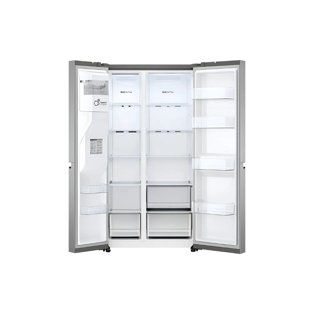 Heladera Doble Puerta LG GS66SPP 591 Lts Inverter Dispenser de Agua y Hielo WiFi Silver