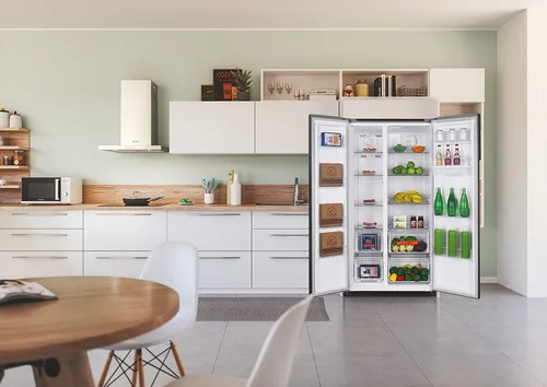 Heladera Doble Puerta CANDY CHSBSO6174 529 Lts Inverter Dispenser de Agua Silver