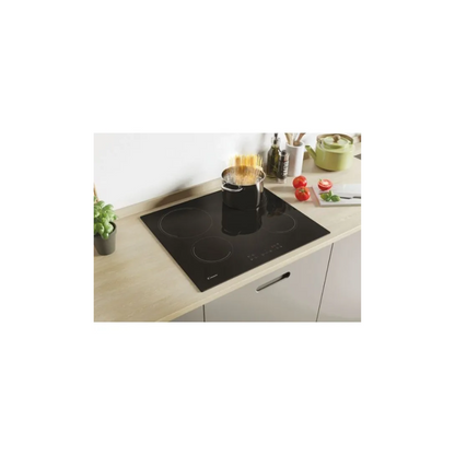 Anafe Eléctrico CANDY CH64CCB 4 Zonas 60 Cm Vitrocerámico Touch  Black