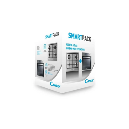 Combo CANDY FCP605-CHG6 FIDCX605L Horno 65 Lts Eléctrico Silver + CHG6BRWPX Anafe 60 Cm 4 Hornallas A Gas