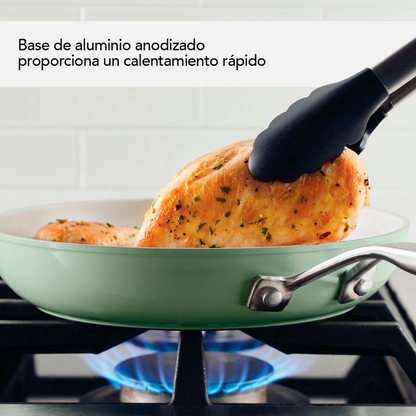 Batería De Cocina KitchenAid 84820 Antiadherente Cerámico Anodizado Duro 10 Piezas Piezas