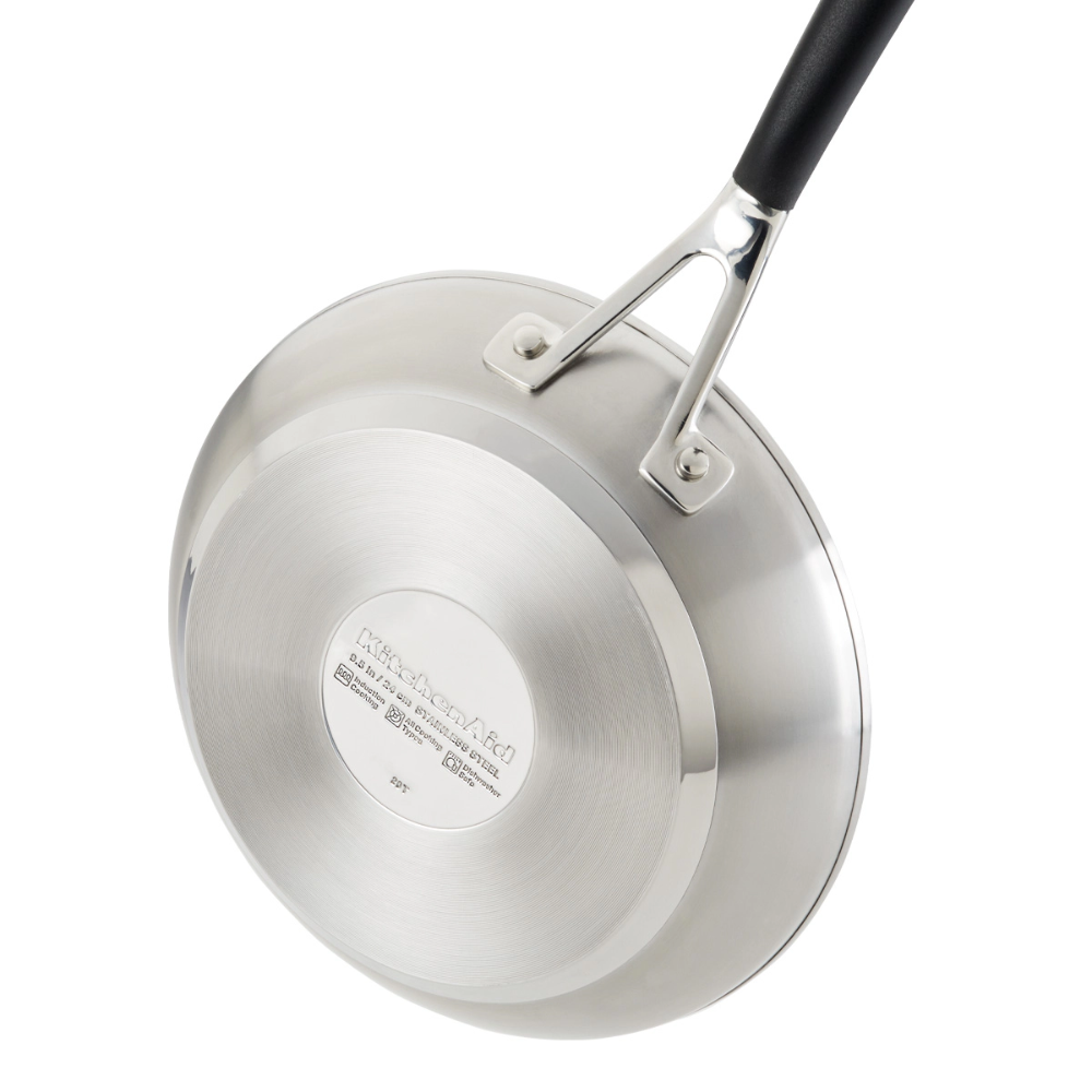 Batería De Cocina KitchenAid 71017 10 Piezas Inducción Acero Inox Gris