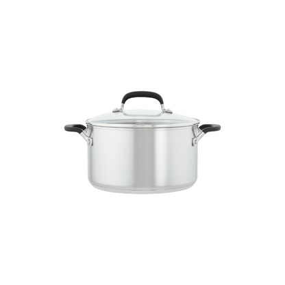 Batería De Cocina KitchenAid 71017 10 Piezas Inducción Acero Inox Gris