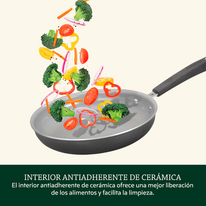 Batería De Cocina Cuisinart 54c-11bk 11 Piezas Antiadherente Cerámico