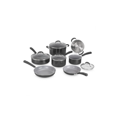 Batería De Cocina Cuisinart 54c-11bk 11 Piezas Antiadherente Cerámico
