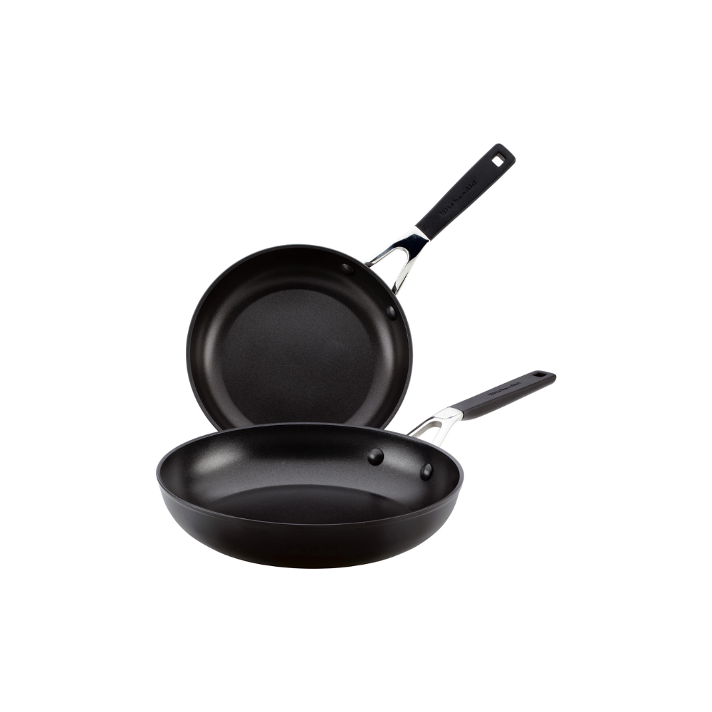 Set Sartenes Kitchenaid 84803 Antiadherentes 2 Piezas 21 Y 25 Cm Negro Onyx (Tailandia)