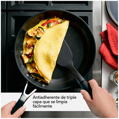 Set Sartenes Kitchenaid 84803 Antiadherentes 2 Piezas 21 Y 25 Cm Negro Onyx (Tailandia)