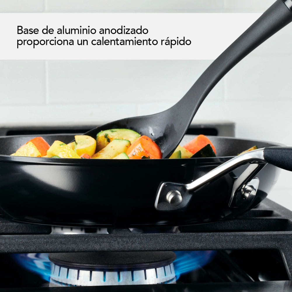 Set Sartenes Kitchenaid 84803 Antiadherentes 2 Piezas 21 Y 25 Cm Negro Onyx (Tailandia)