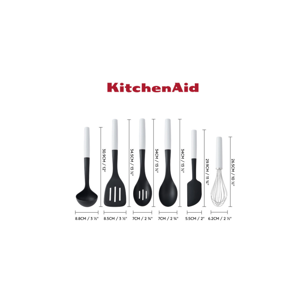 Set De Utensilios Kitchenaid Kqg469bxwhg 6 Piezas Blanco