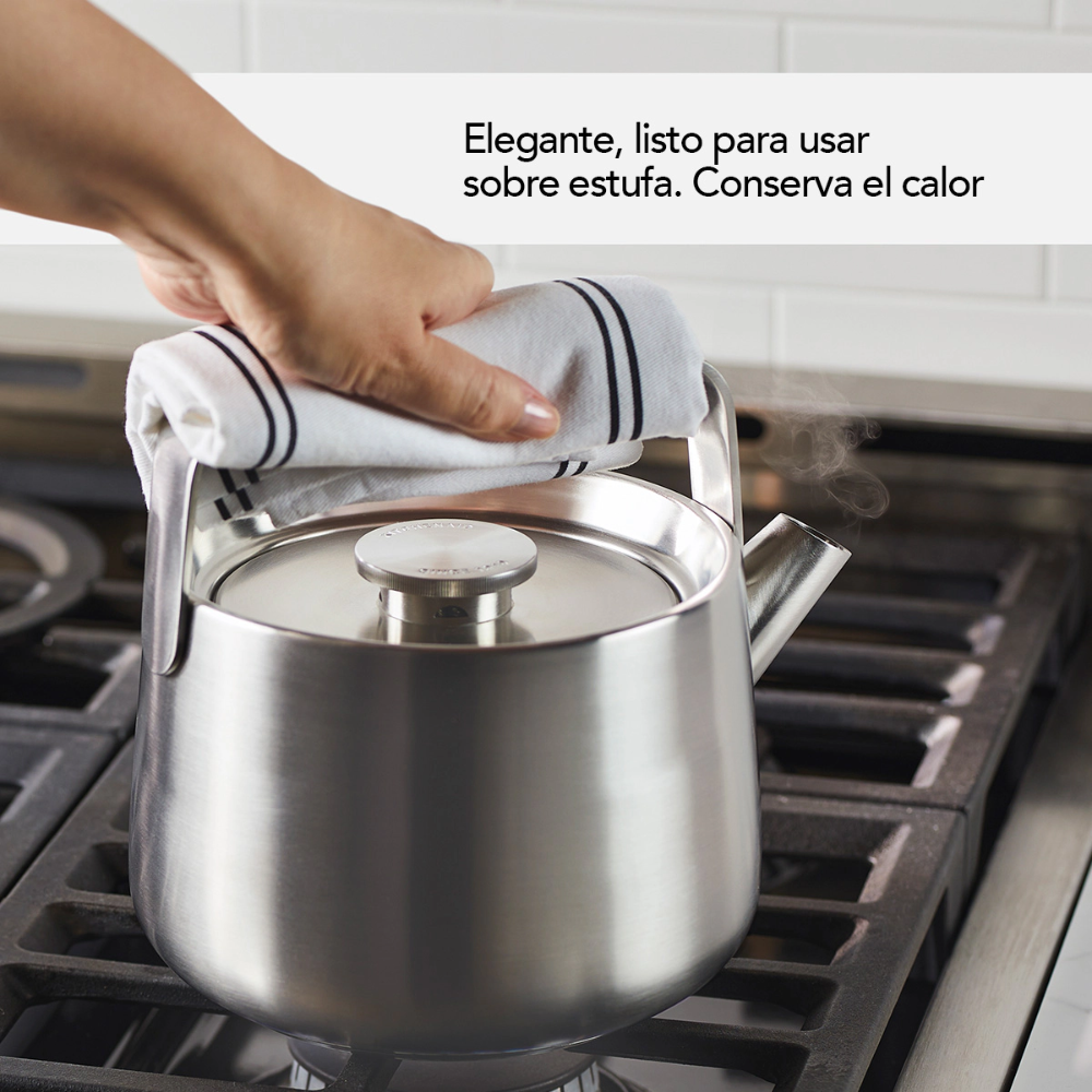 Pava Silbadora Acero Inox Kitchenaid 48562 1,8L Acero Cepillado