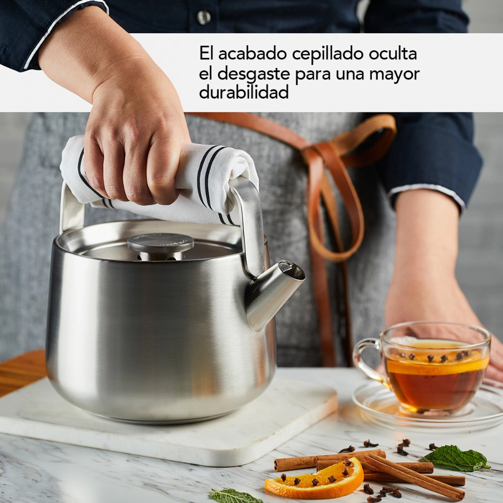 Pava Silbadora Acero Inox Kitchenaid 48562 1,8L Acero Cepillado