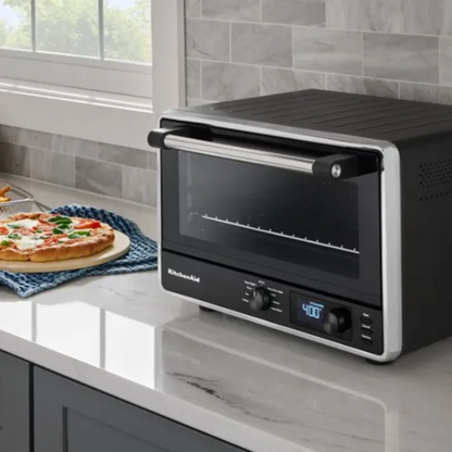 Hornito Electrico KITCHENAID Aid RKCO128RBM con Air Fryer  Base Pizza  14Lts Black