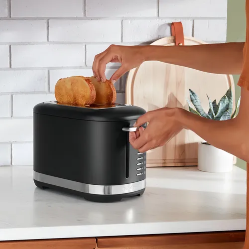 Tostadora KITCHENAID LKMT2109RBM 2 BAHIAS Extra grandes 5 funciones 7 niveles Metal Negro Matte