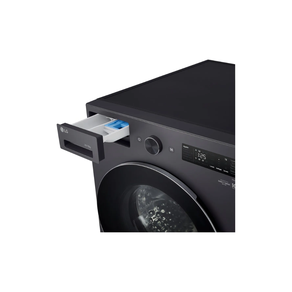 Lavasecarropas LG WD20EGNTSPG  20 Kg Lavado 10 Kg Secado Inverter Lavado con IA & Vapor Silver