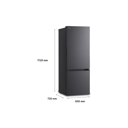 Heladera Combi LG Vb33BPM 335 Lts Inverter Freezer Inferior Black