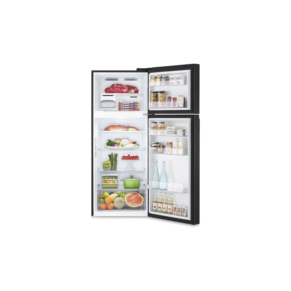 Heladera LG VT40MPM 395 Lts Inverter Freezer superior No frost  Negro