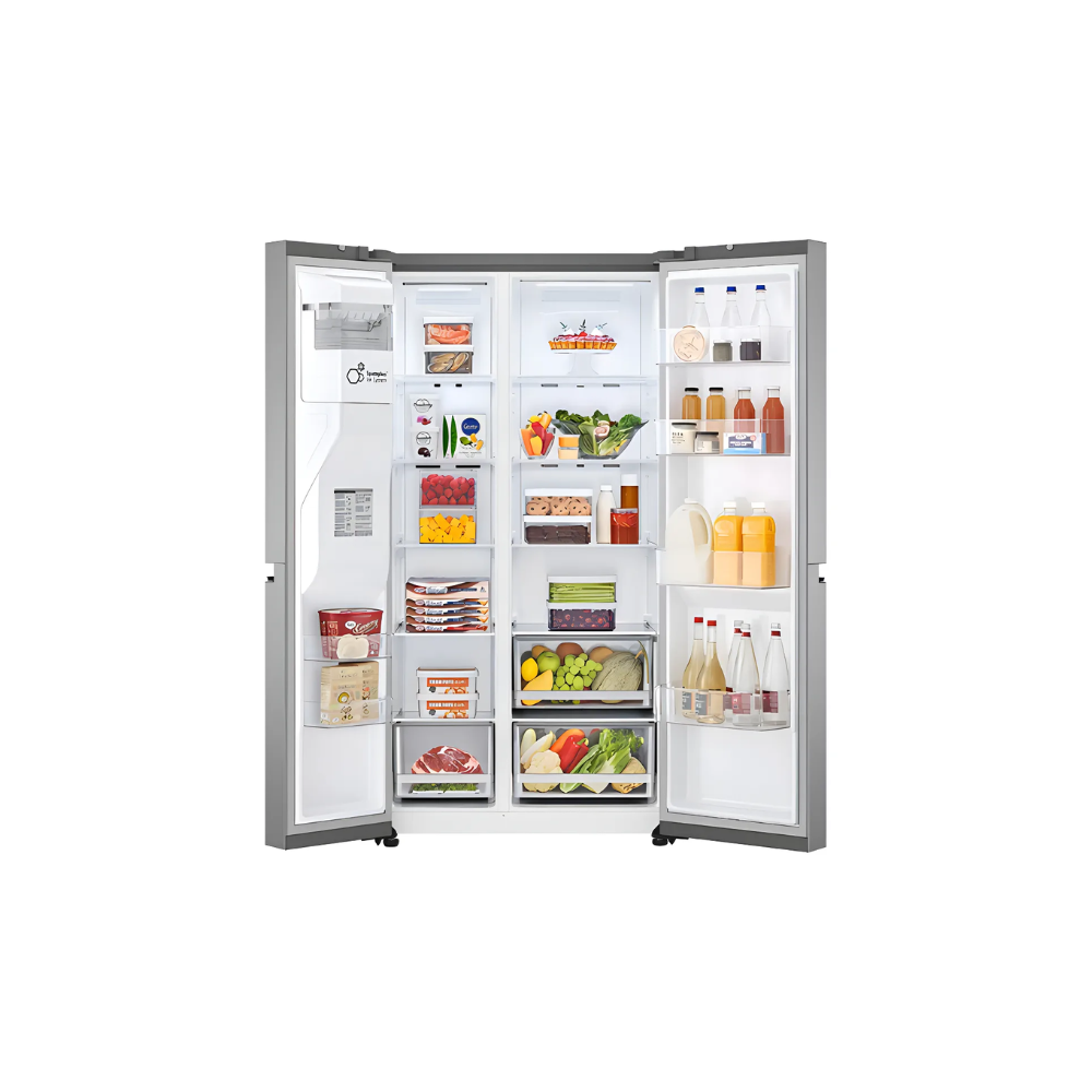 Heladera Doble Puerta LG GS66SPP 591 Lts Inverter Dispenser de Agua y Hielo WiFi Silver