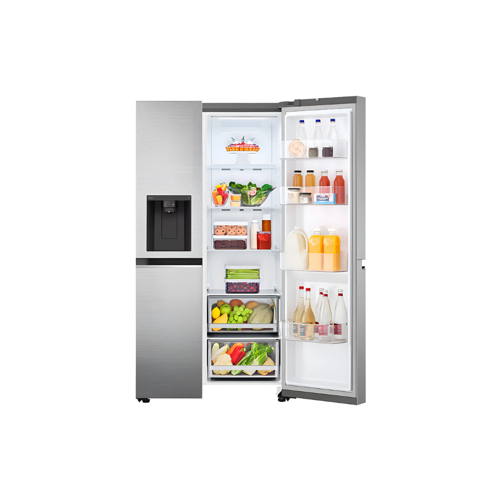 Heladera Doble Puerta LG GS66SPP 591 Lts Inverter Dispenser de Agua y Hielo WiFi Silver