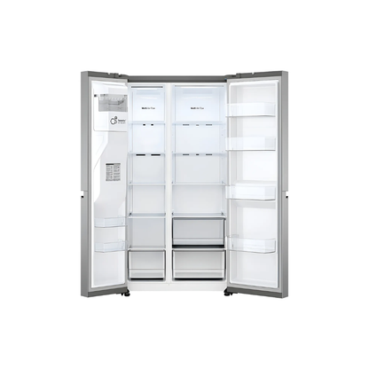 Heladera Doble Puerta LG GS66SPP 591 Lts Inverter Dispenser de Agua y Hielo WiFi Silver