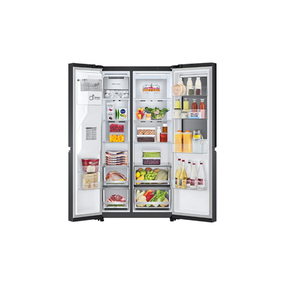 Heladera Doble Puerta LG GS77SXTC 812 Lts Inverter InstaView Ice maker Dispenser de Agua y Hielo WiFi Negro