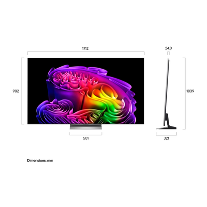 TV OLED77G6PSA  LG OLED evo AI 77" 4K UHD  Smart TV  Procesador α11 AI Gen3 4K  Hyper Radiant Color Tech  Perfect Black  Dolby Vision HDR  webOS con IA