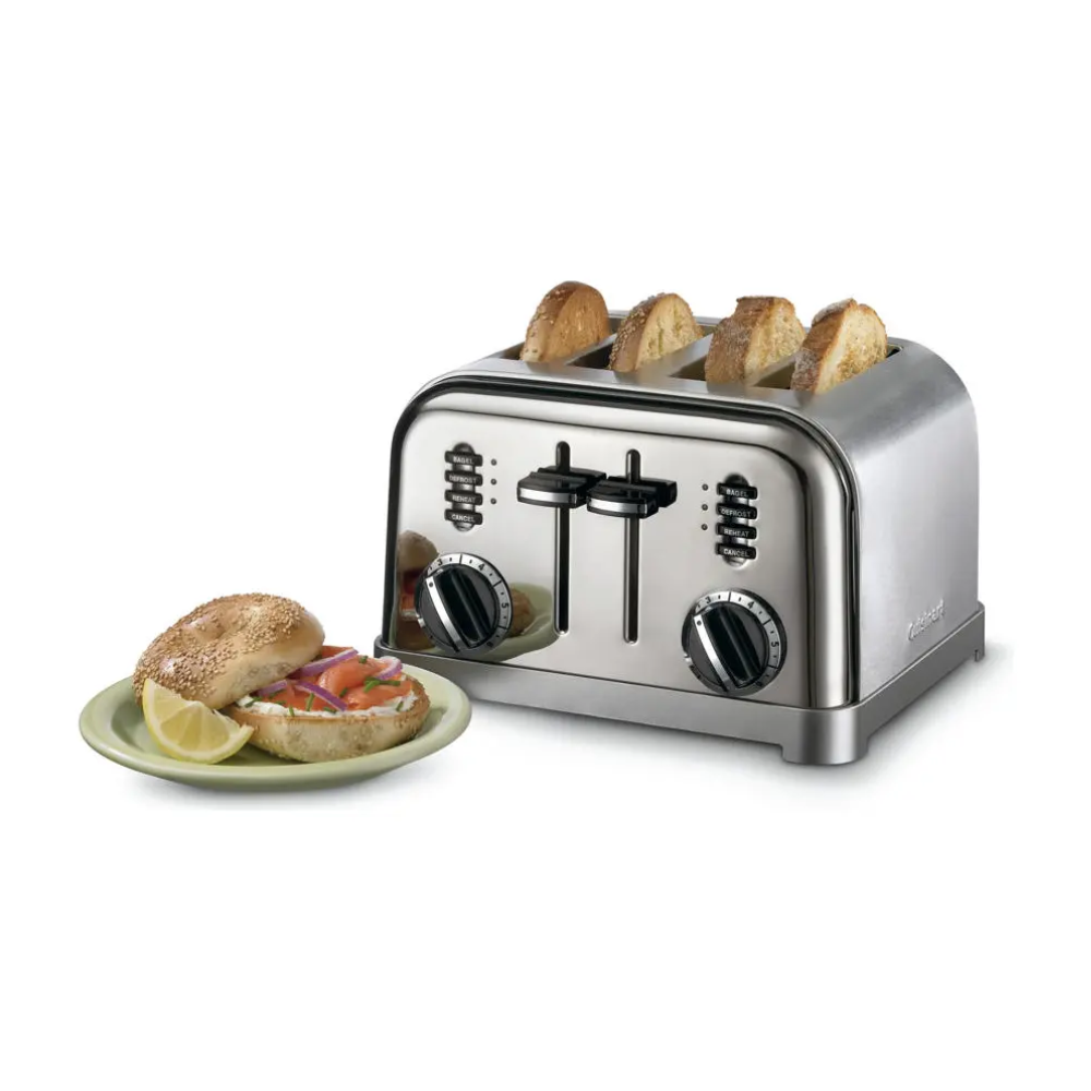 Tostadora Cuisinart CPT180AR  4 Ranuras  1800W  Acero Inoxidable