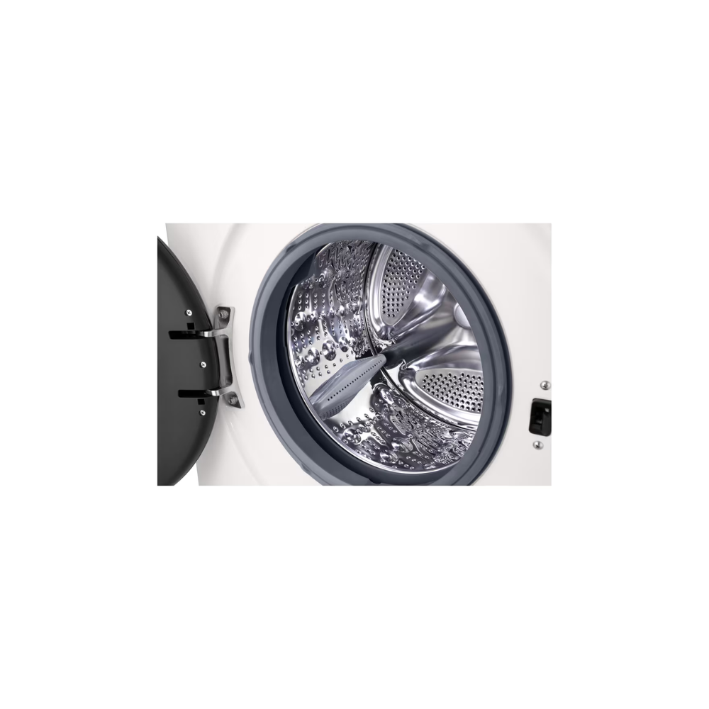 Lavarropas LG WM80GWVFS6  Carga Frontal 8 Kg Inverter 1200 RPM Lavado a Vapor Blanco